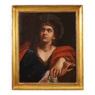 Italian mythological painting, Antique Sibyl from 17th century