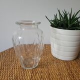 Large draped bulb vase