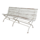Garden bench, slatted bench, folding, 2 metres long, 1930s.