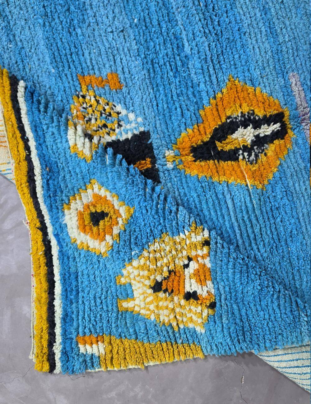 Tapis Bleu Contemporain - 270 x 220 cm