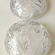 Bohemian cut crystal candy dish. Sophisticated star motifs.