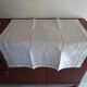 Parure de lit brodée et monogrammée DL ancienne 230*320