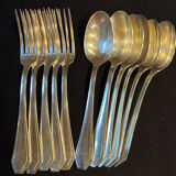 Set of 11 antique place settings – Saglier Frères & Cie, silversmiths in Paris