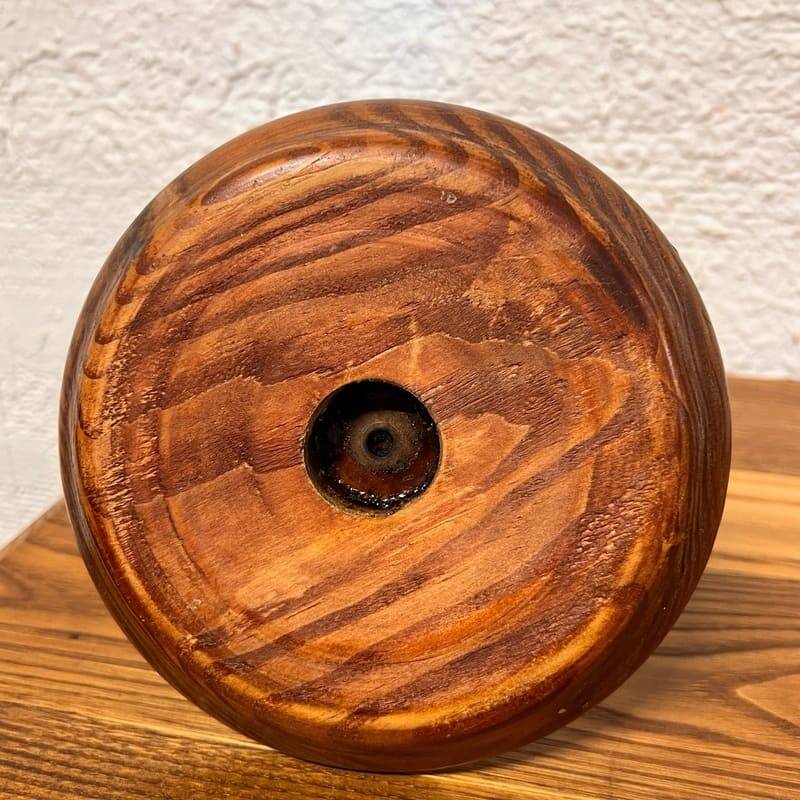 Bougeoir en bois vintage
