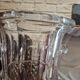 Large vintage Lorraine crystal champagne bucket