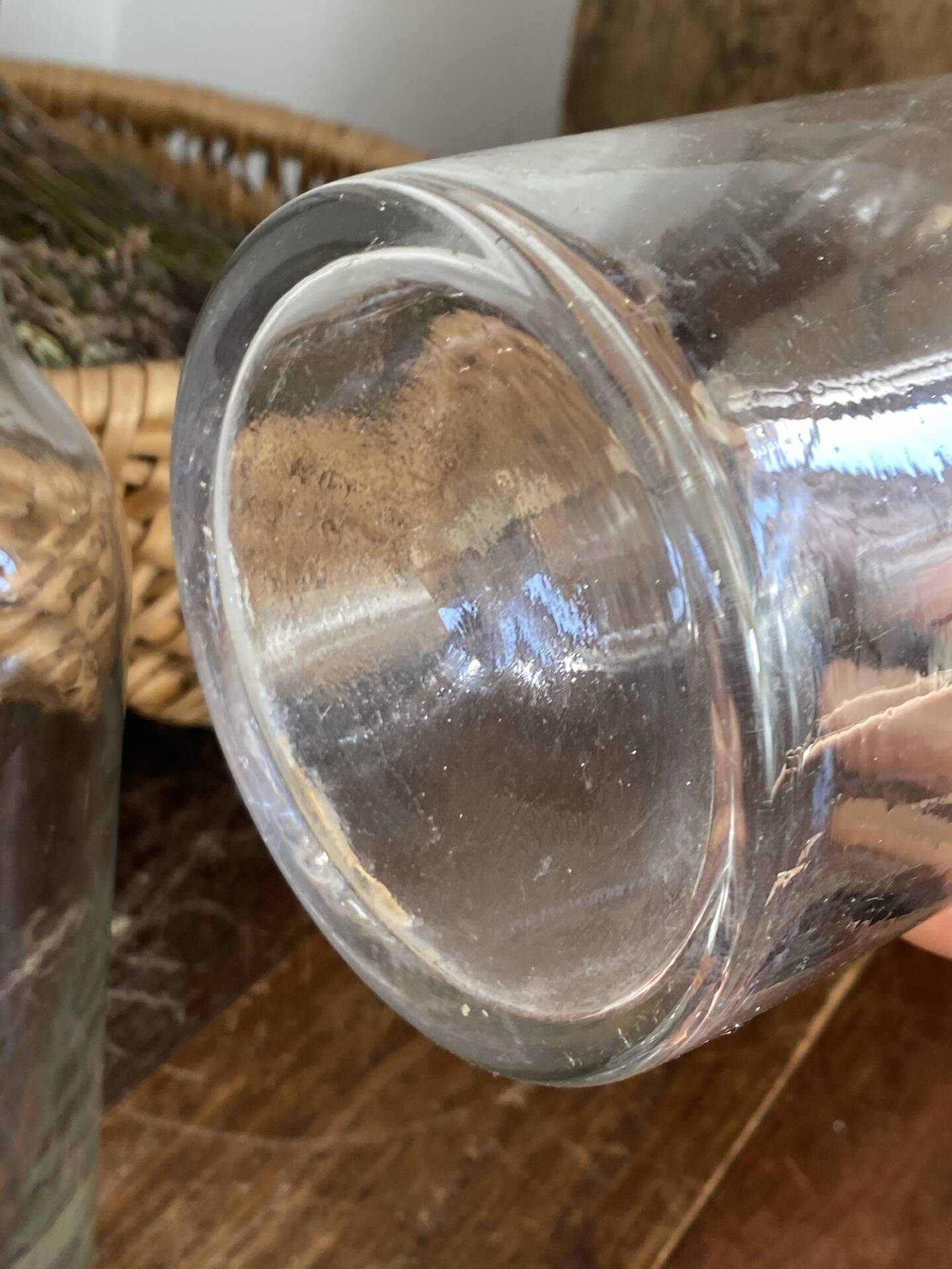 Bouteilles  en verre soufflé