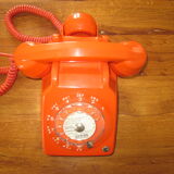 Vintage orange phone