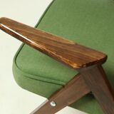 Pair of royal green velvet armchairs