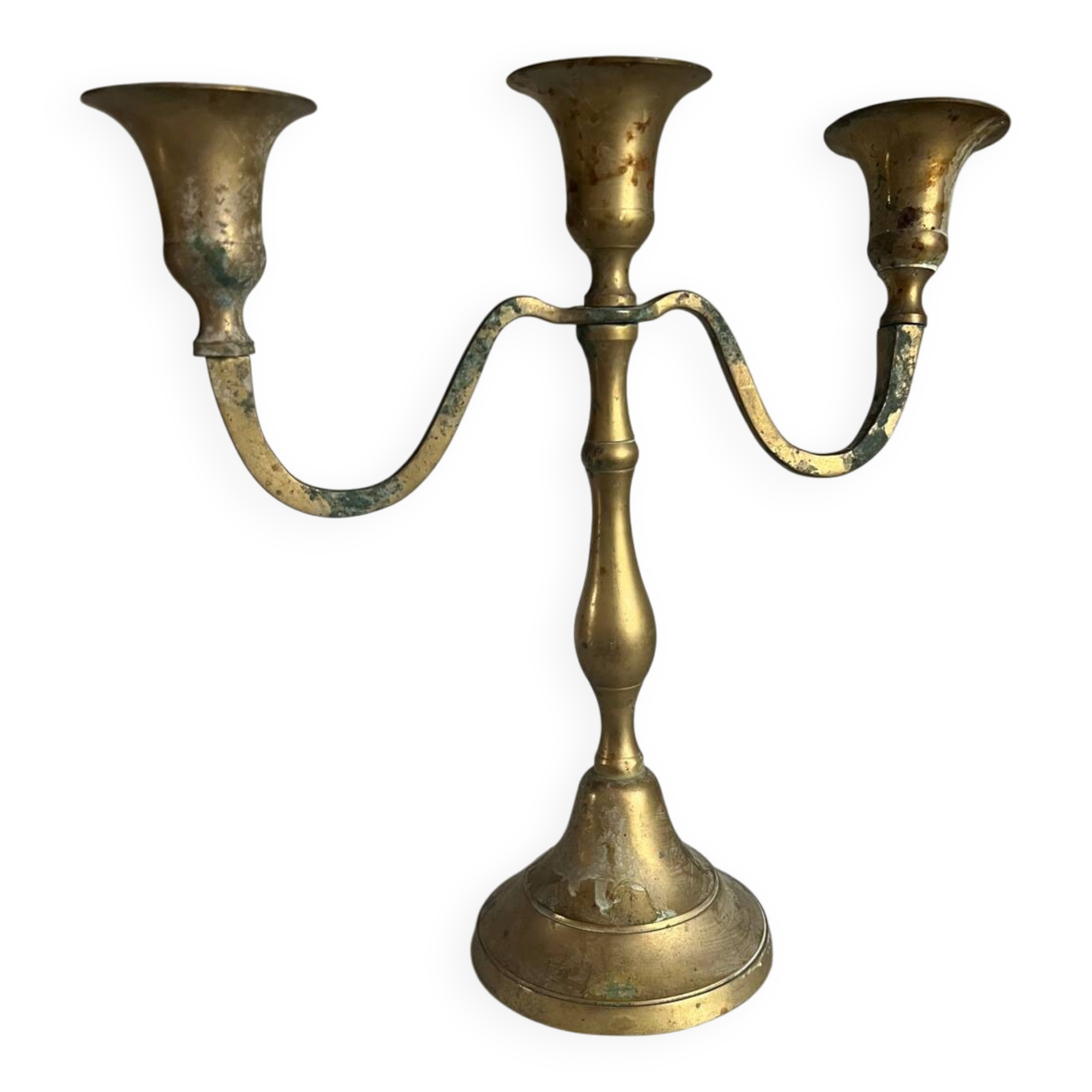 Antique brass chandelier