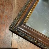 Rectangular wall mirror with wooden frame 47,5x29cm