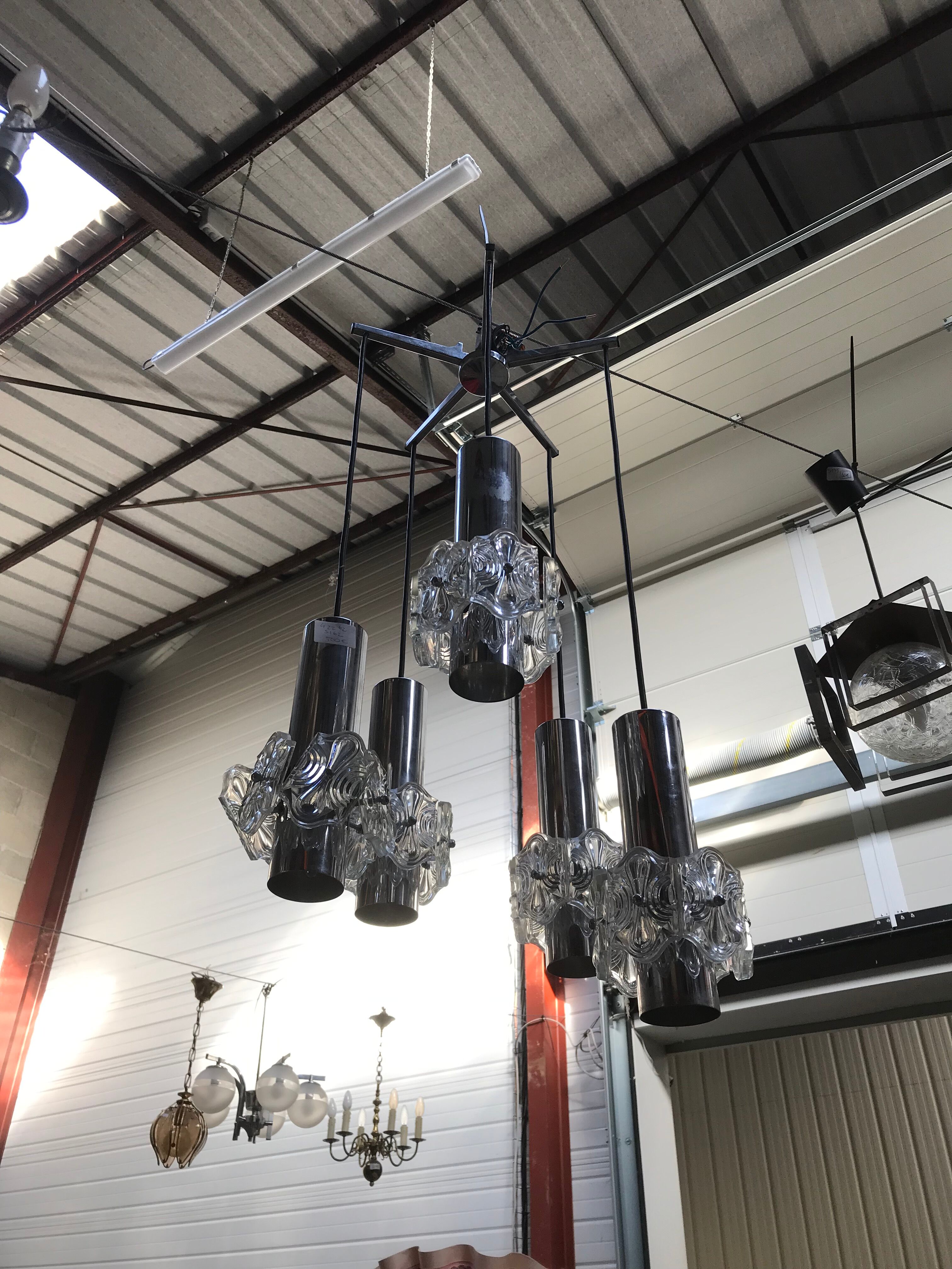 Waterfall lamp 5 wires circa 1970