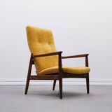 1965 Edmund Homa Chair, Model GFM-64 High Back in Yellow