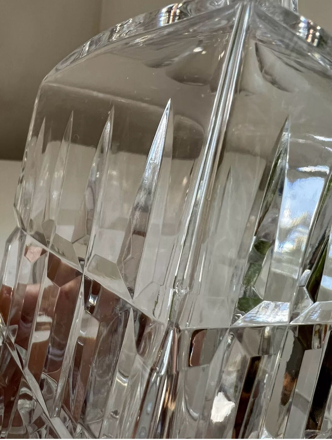 Saint Louis Crystal Whiskey Decanter, Manhattan Model