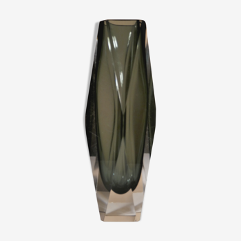 Sommerso Murano glass vase