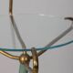 Table basse vintage des années 1950 avec lampe et porte-revues design italien