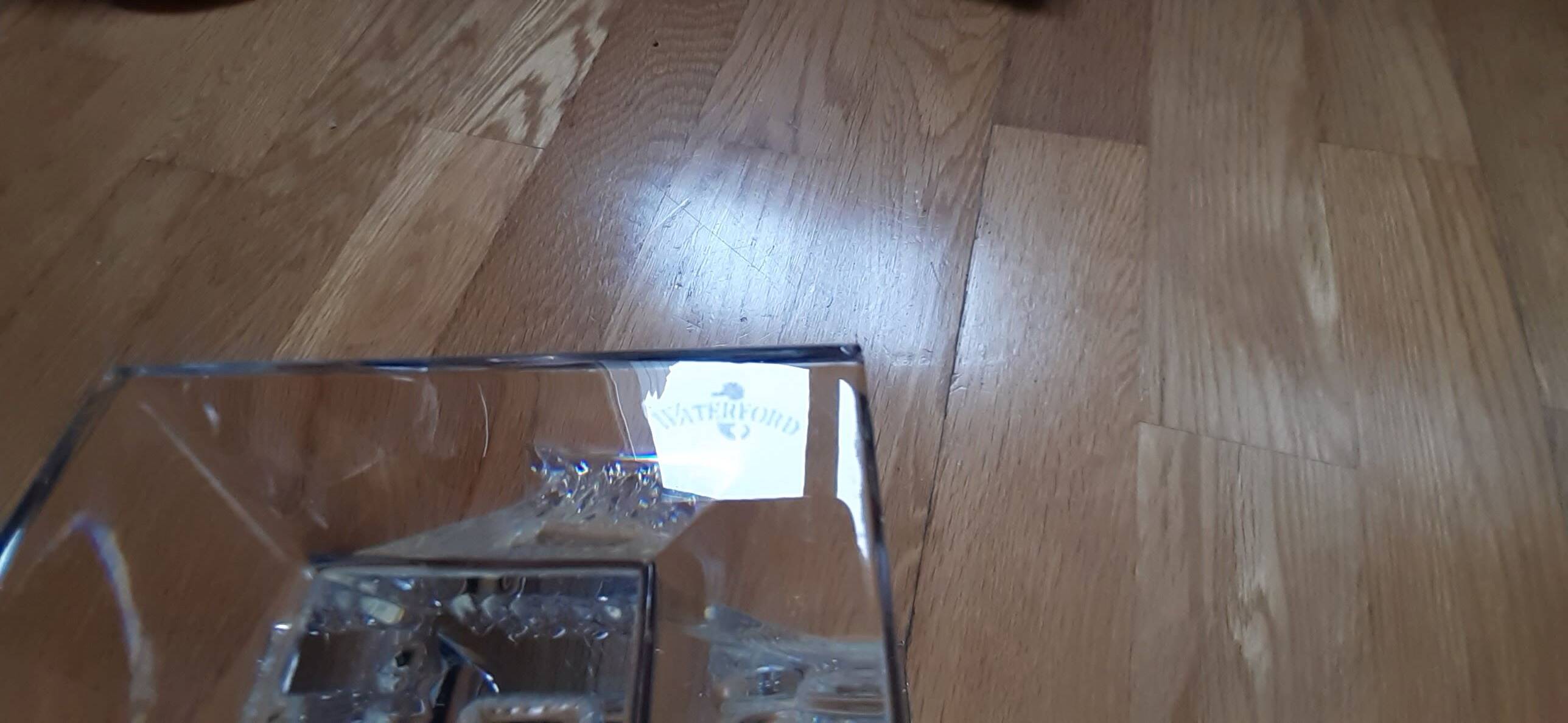 Small crystal vase signed Waterford