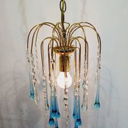 Lustre Murano Gouttes En Cristal bleu