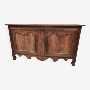 Old low sideboard in solid wood
