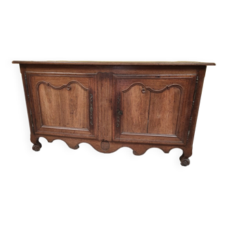 Old low sideboard in solid wood