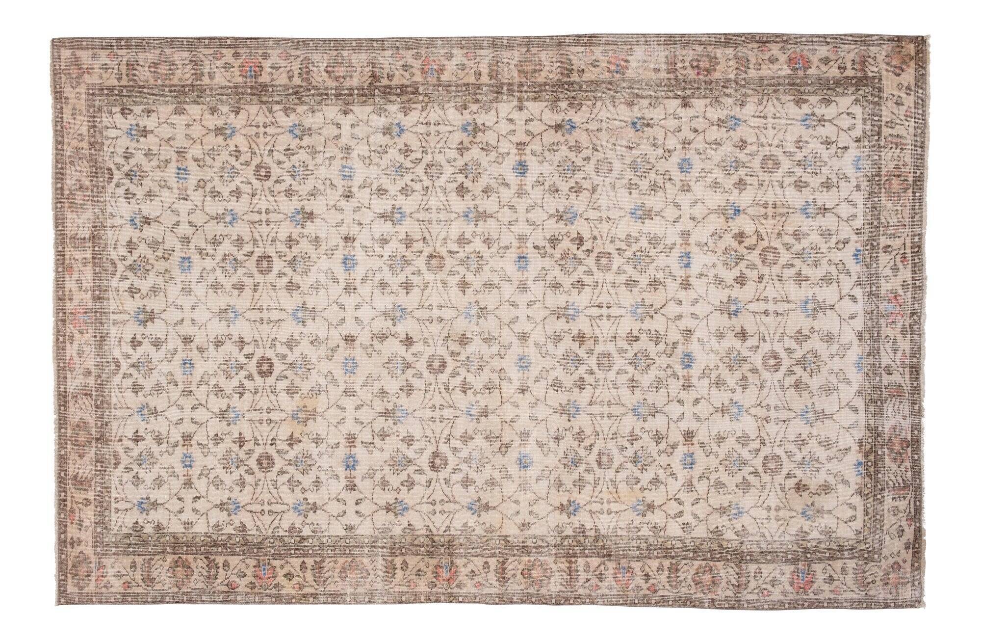 Vintage Turkish Oushak rug 212x321 cm