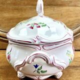 Luneville vegetable soup tureen, street lamp model