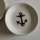 Set of 8 plates by Gien for Atelier Primavera 1960 Anchor