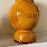 Ochre glazed ceramic vase