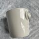 Cache pot porcelaine blanche limoges tête de lion