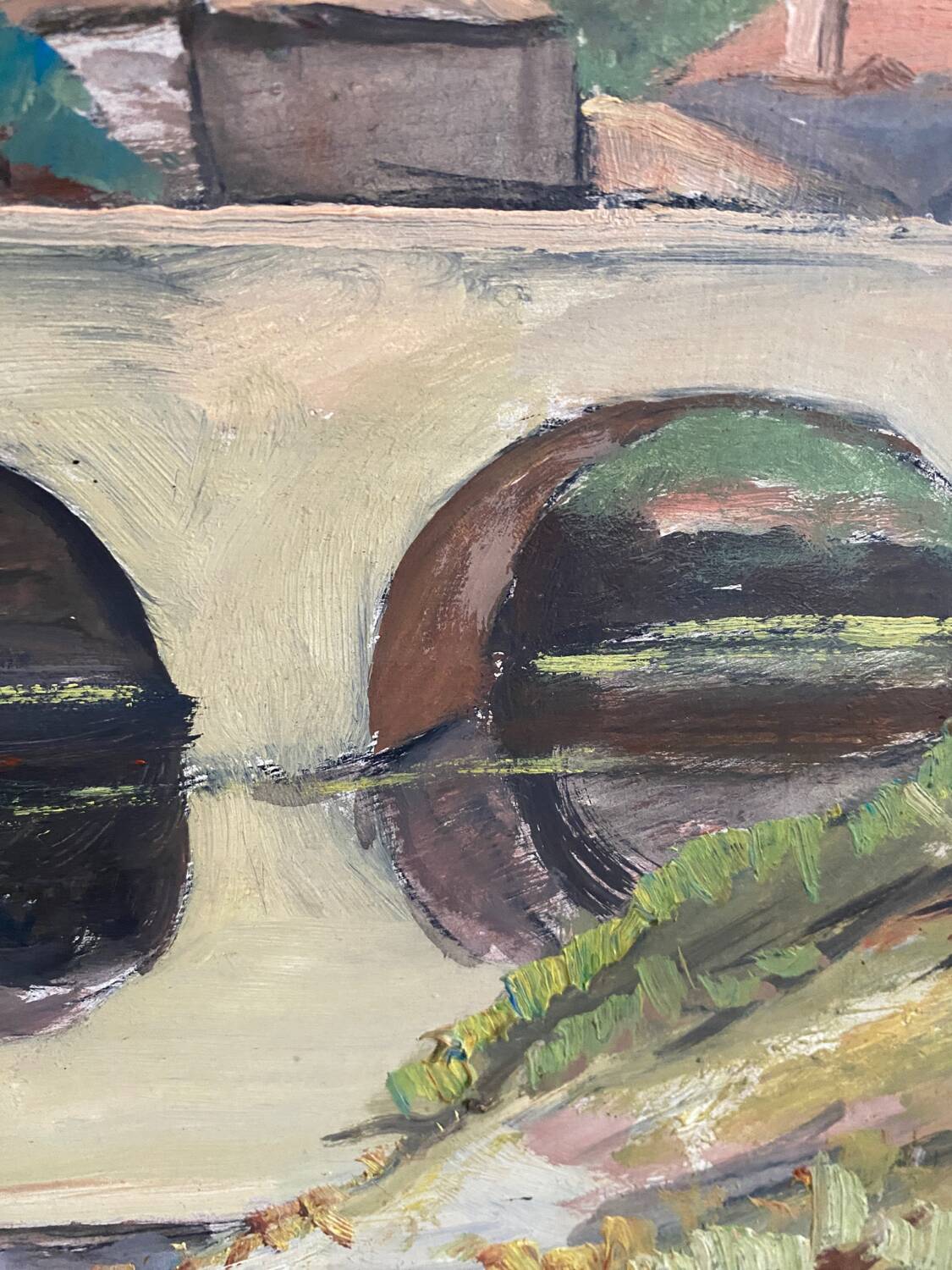 Walled city painting