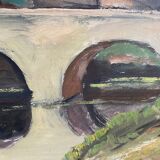 Walled city painting