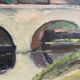 Walled city painting
