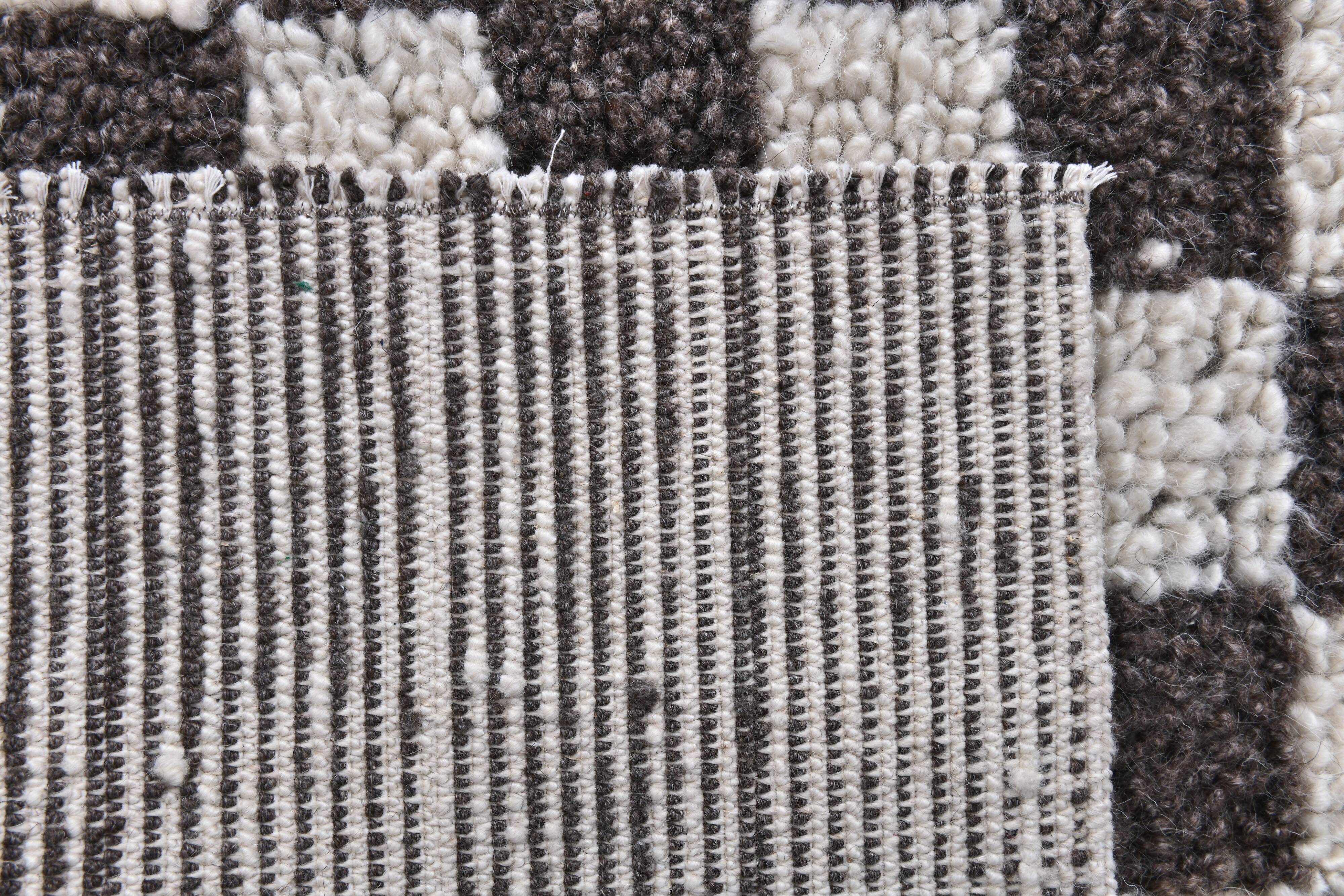 Brown White Vintage Runner Rug 69x249Cm SK 241394