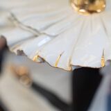 Lamp in murano glass and ceramic