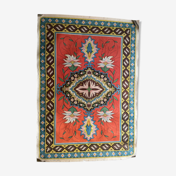 Original bulgarian national motif poster 1960's wall decoration home decor