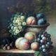 Tableau HST "Still Life with Fruits" Signed (?) 20th century + frame
