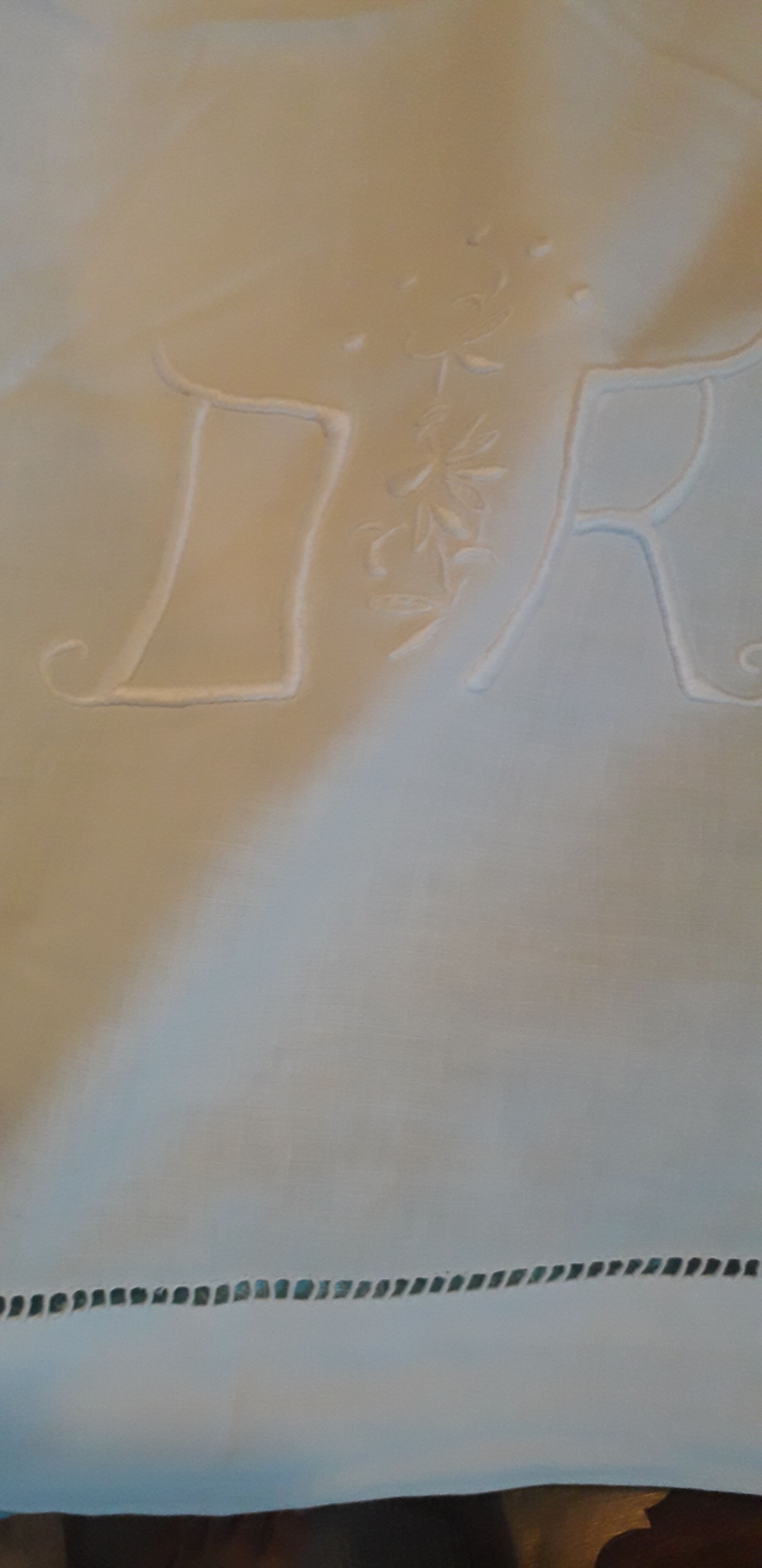 Old embroidered sheets