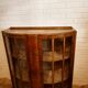 Vitrine art deco en noyer