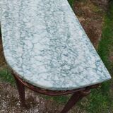 Console ancienne style louis xvi avec plateau marbre