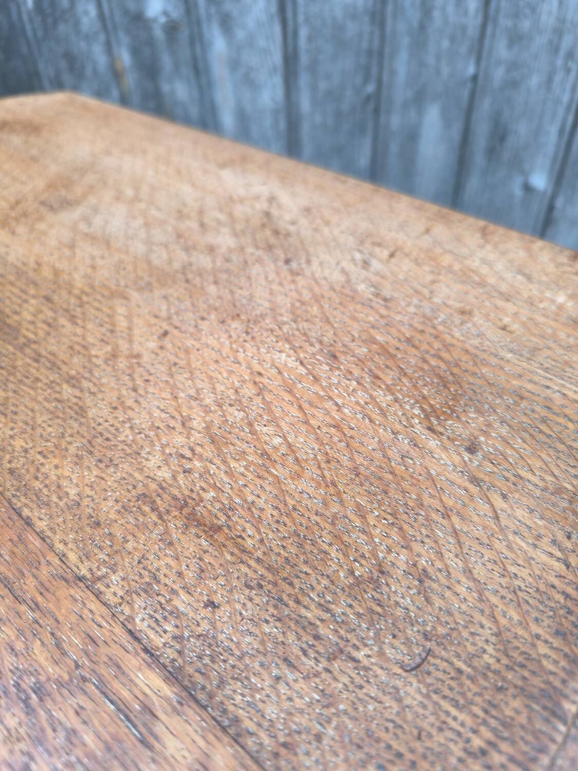 Solid oak side table 1950