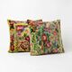 Set of 2 vintage velvet cushion covers 48x51 cm
