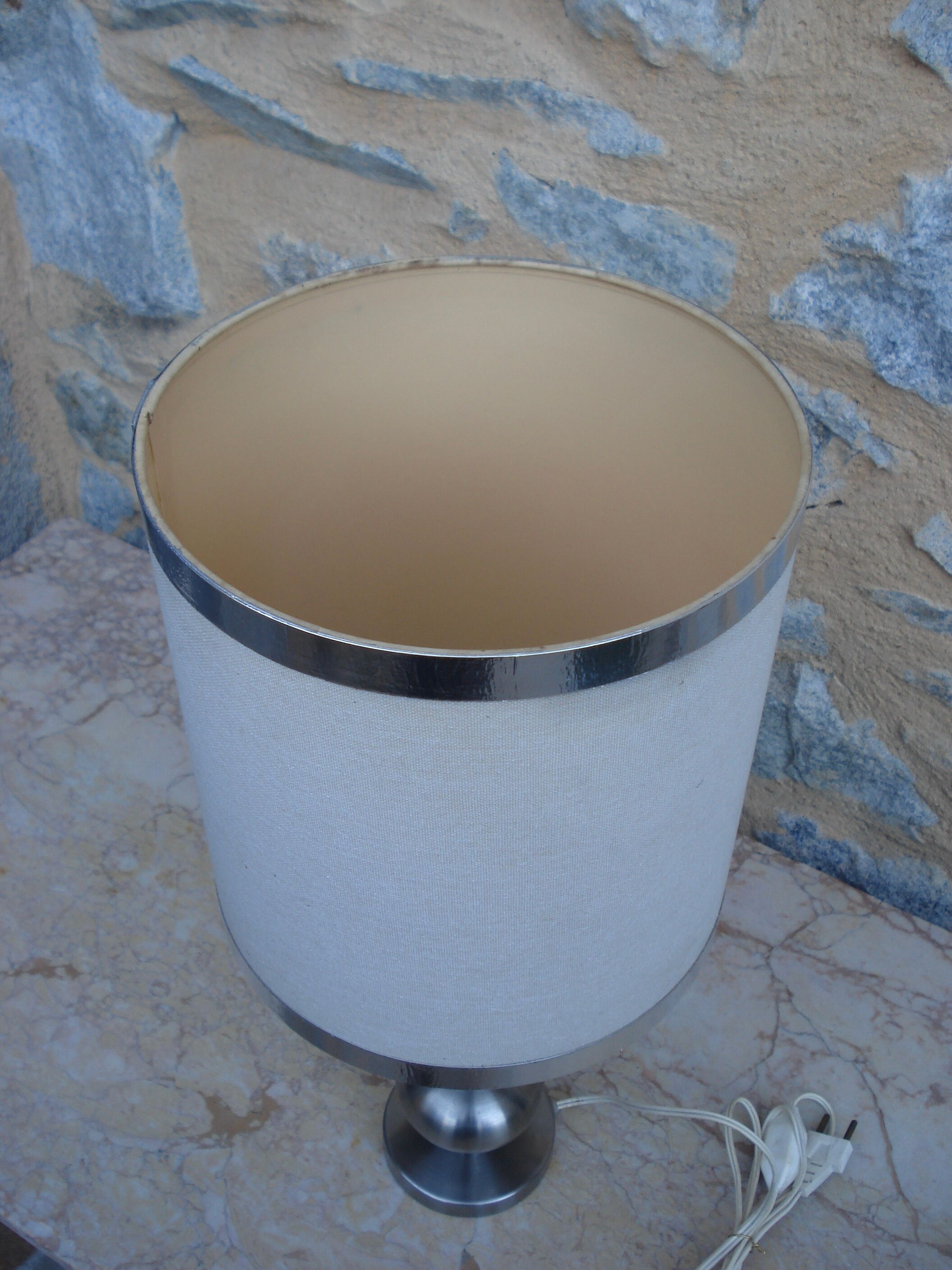 Vintage lamp 1970 alu brush