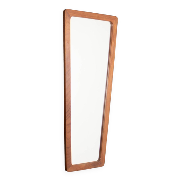 Miroir rétro des années 60 en teck des années 1960