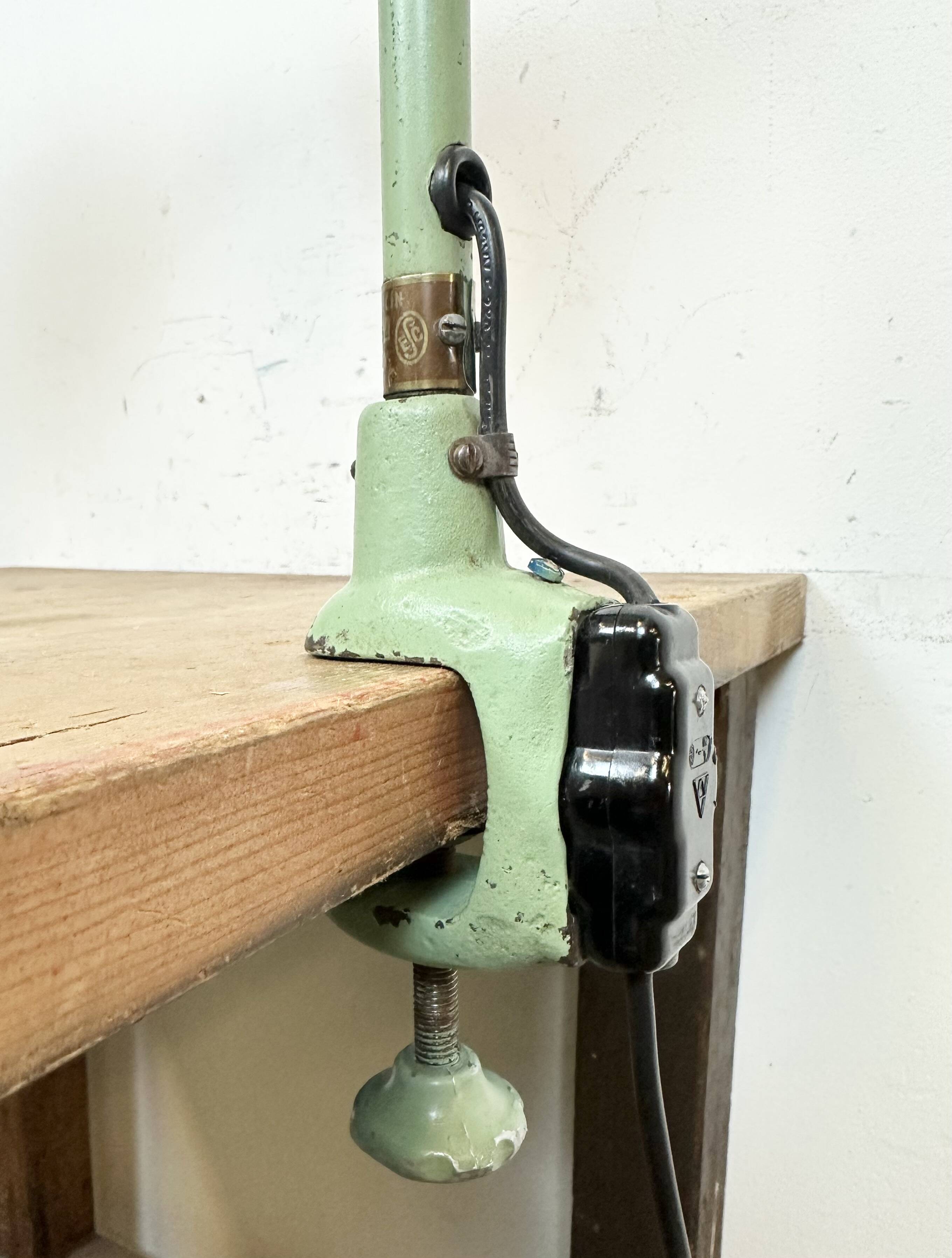 Lampe de Bureau Industrielle à Col de Cygne de Instala Děčín, 1960s