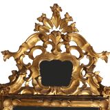 Antique leaded mirror – Gilded wood – Louis XV style – Spain 18th century