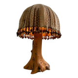 Vintage wooden table lamp/lighting