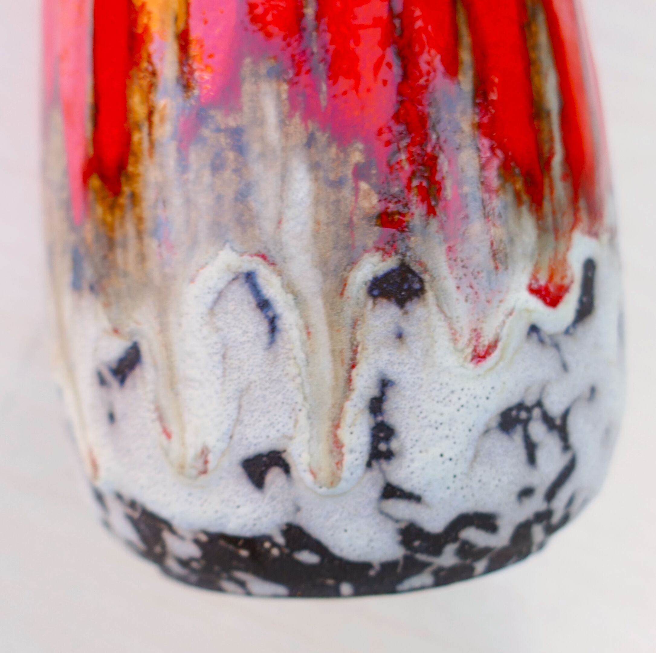 Vintage Fat Lava ceramic vase