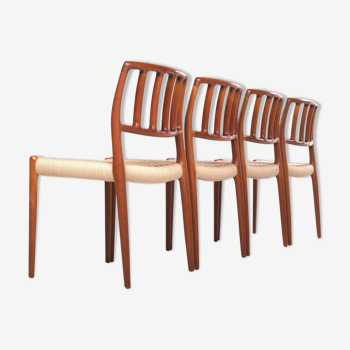 Quatre chaises de Niels Otto Möller en corde