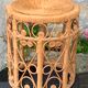 Side table in wicker rattan