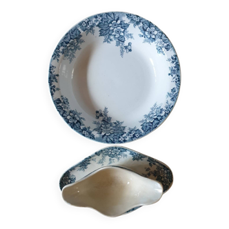 Dish and sauce boat