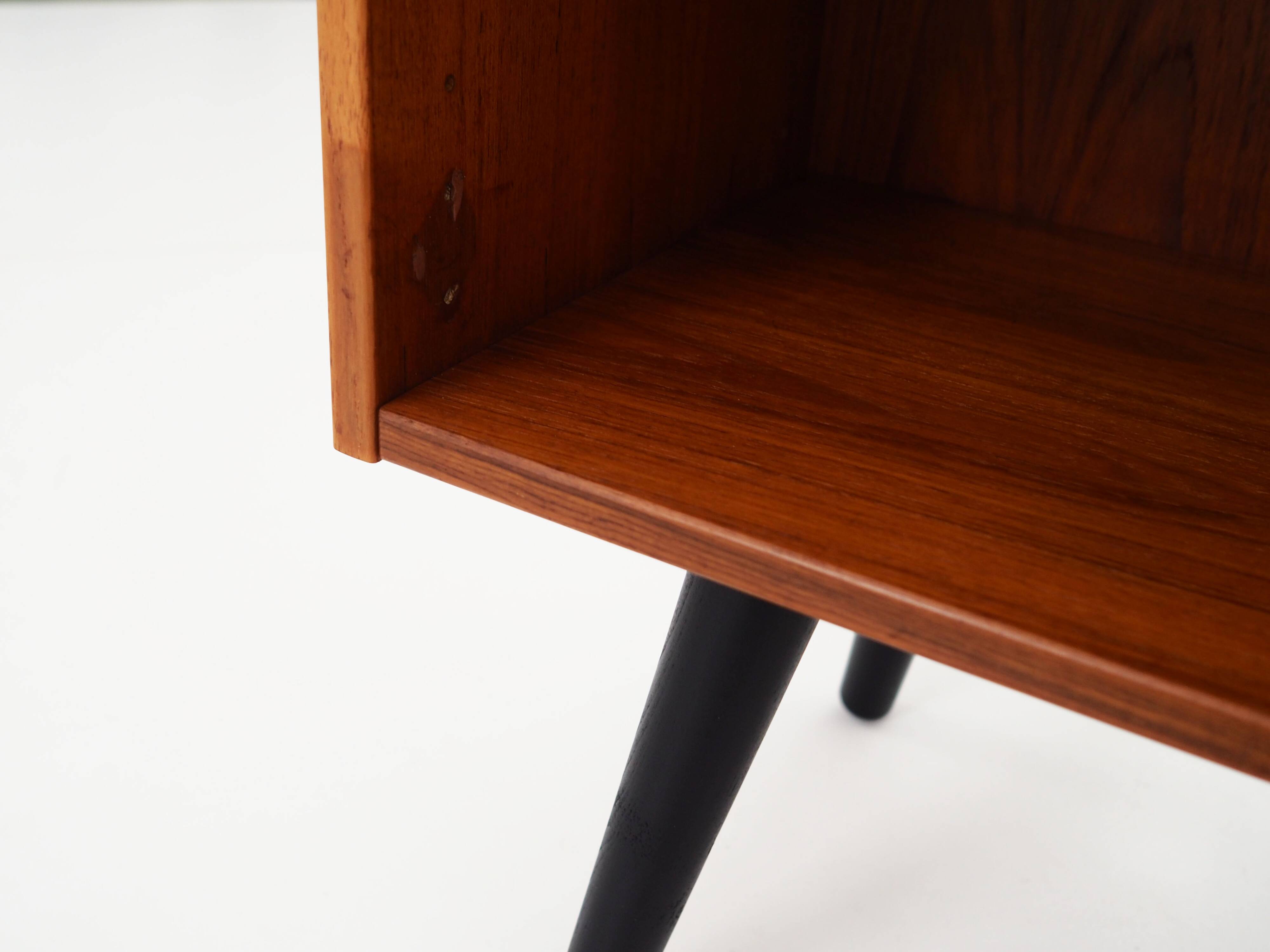 Teak bookcase, Danish design, 1970s, production: Denka